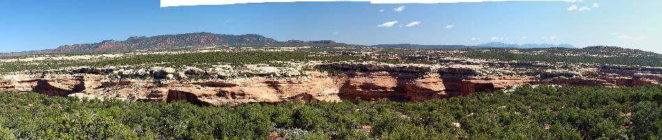Pano - Bear Ears from top of Fish & Owl